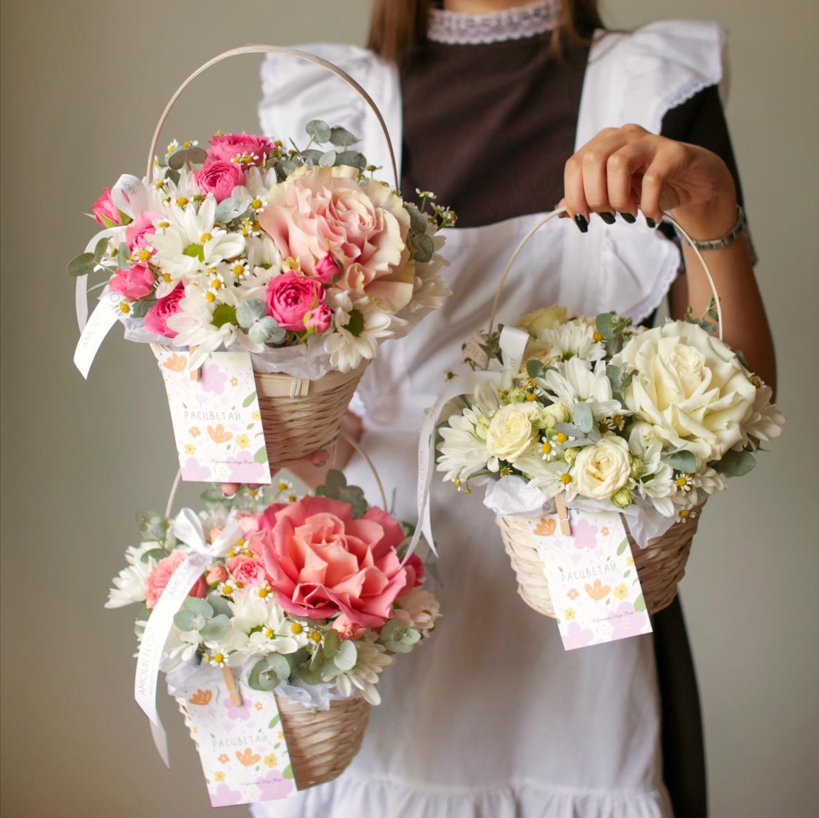 Корзиночка с цветами #173