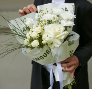 Букет 128(белый)