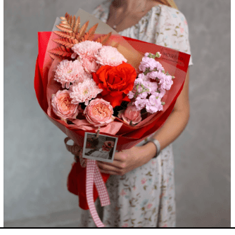 Букет 190(алый)