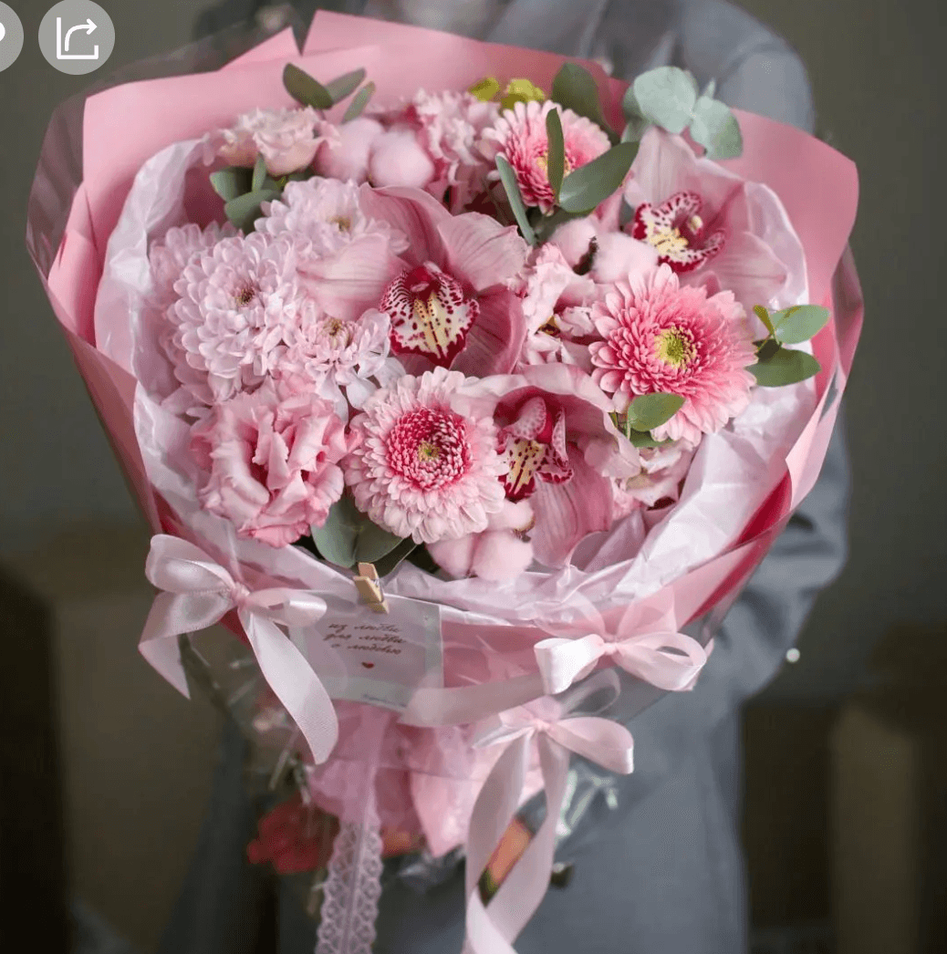 Букет 412(розовый)