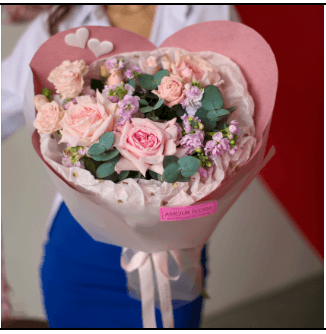 Букет 456(нежно розовый)