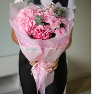 Букет 528(розовый)