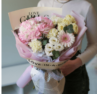 Букет 530(Лайт пинк)