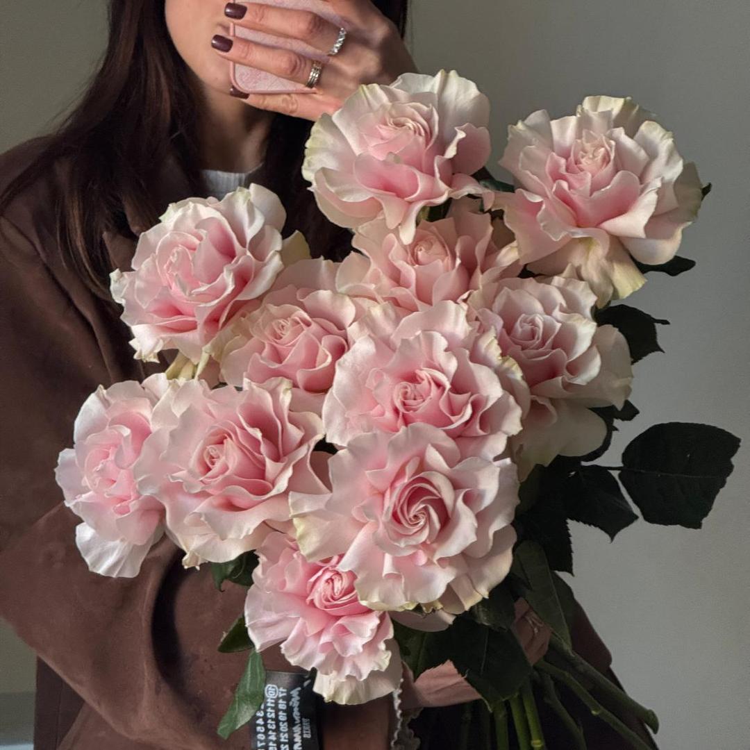 Розы Pink Mondiale(15шт)